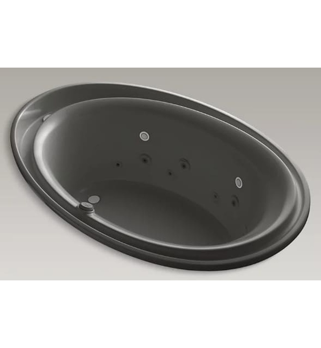 Bồn tắm nhựa massage đen Kohler Purist K-1110-AH-58