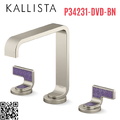 Vòi chậu rửa mặt màu nickel tay cầm kim cương tím Kallista P34231-DVD-BN