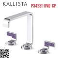 Vòi chậu rửa mặt màu chrome tay cầm kim cương tím Kallista P34231-DVD-CP