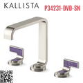Vòi chậu rửa mặt màu nickel tay cầm kim cương tím Kallista P34231-DVD-SN