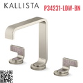 Vòi chậu rửa mặt màu nickel tay cầm sóng nhẹ Kallista P34231-LDW-BN