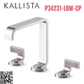 Vòi chậu rửa mặt màu chrome tay cầm sóng nhẹ Kallista P34231-LDW-CP