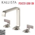 Vòi chậu rửa mặt màu nickel tay cầm sóng nhẹ Kallista P34231-LDW-SN