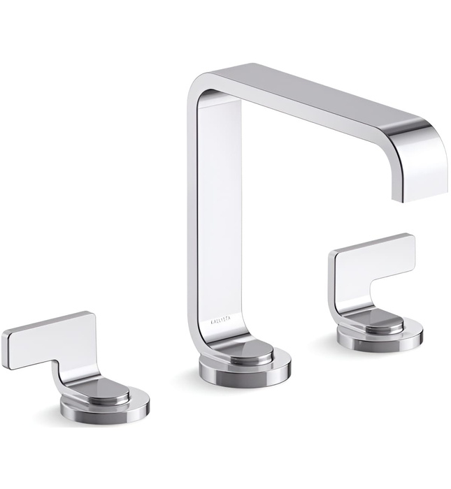 Vòi chậu rửa mặt màu đen Kallista P34231-LV-PGP