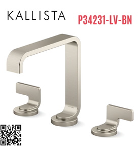 Vòi chậu rửa mặt màu nickel Kallista P34231-LV-BN