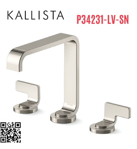 Vòi chậu rửa mặt màu nickel Kallista P34231-LV-SN