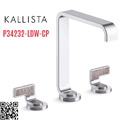 Vòi lavabo thân cao màu chrome tay cầm sóng bụi nhẹ Kallista P34232-LDW-CP