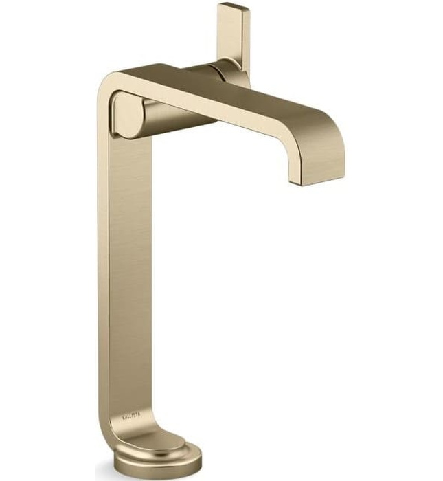 Vòi chậu rửa mặt 1 chân thân cao màu đen Kallista P34233-00-PGP