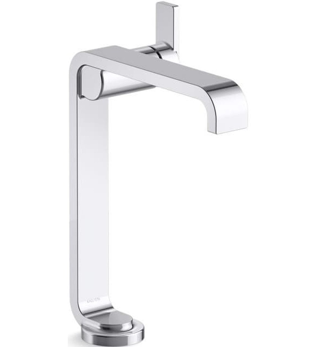 Vòi chậu rửa mặt 1 chân thân cao màu nickel Kallista P34233-00-SN
