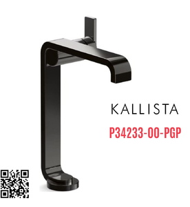 Vòi chậu rửa mặt 1 chân thân cao màu đen Kallista P34233-00-PGP