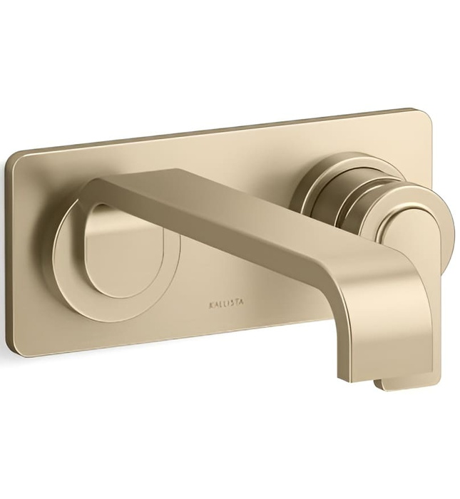 Vòi chậu rửa mặt âm tường 1 đường lạnh màu chrome Kallista P34235-00-CP