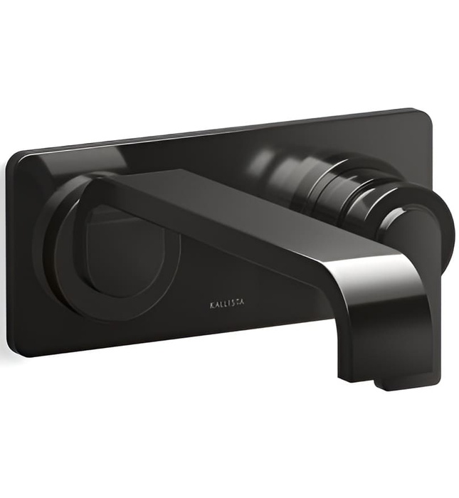 Vòi chậu rửa mặt âm tường 1 đường lạnh màu nickel Kallista P34235-00-SN