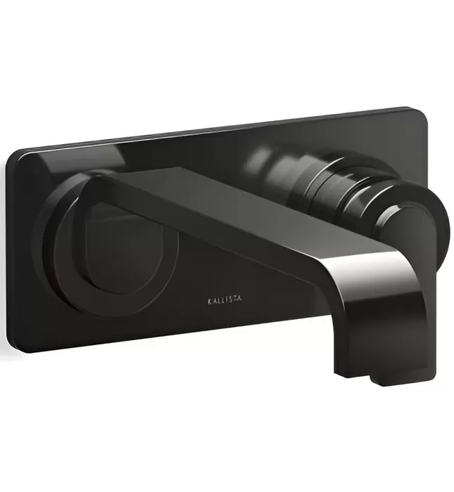 Vòi chậu rửa mặt âm tường 1 đường lạnh màu nickel Kallista P34235-00-SN