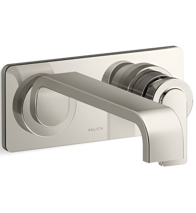 Vòi chậu rửa mặt âm tường 1 đường lạnh màu chrome Kallista P34235-00-CP