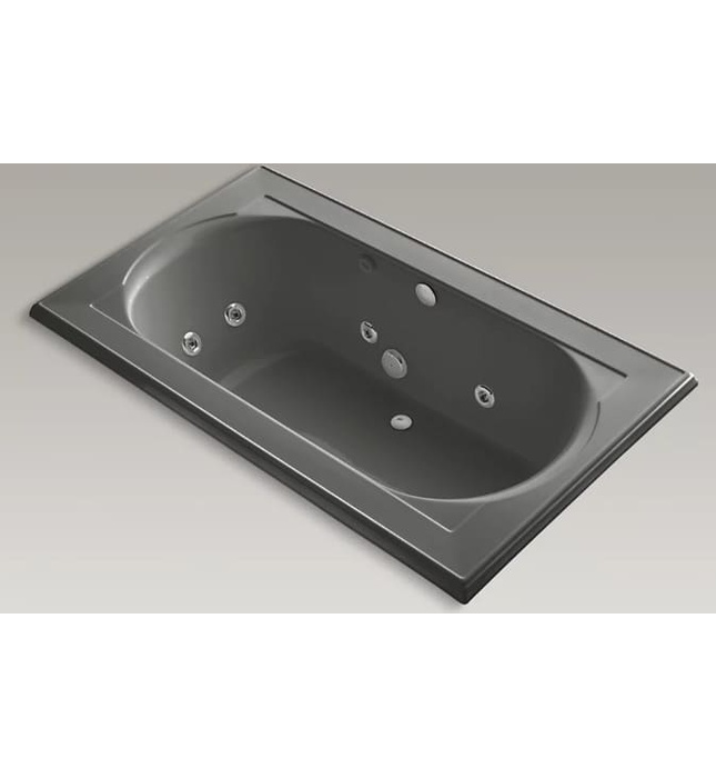 Bồn tắm xây massage màu xám Memoirs Kohler K-1418-H2-58