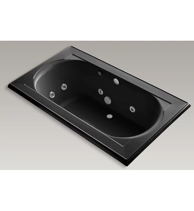 Bồn tắm xây massage màu đen Memoirs Kohler K-1418H2-7