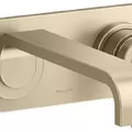 Vòi chậu rửa mặt âm tường 1 đường lạnh màu nickel Kallista P34235-00-SN