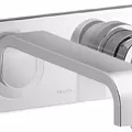 Vòi chậu rửa mặt âm tường 1 đường lạnh màu nickel Kallista P34235-00-SN