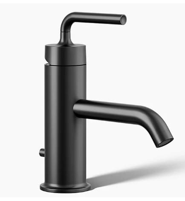 Vòi chậu rửa nóng lạnh Purist Kohler K-14402-4A-BL