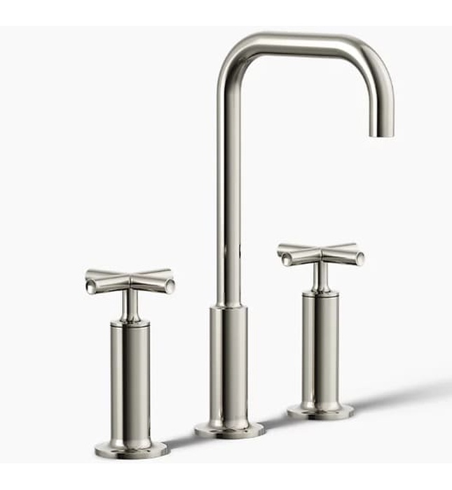 Vòi chậu rửa nóng lạnh 3 chân Purist Kohler K-14408-3-SN