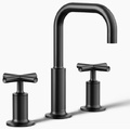 Vòi chậu rửa nóng lạnh 3 chân Purist Kohler K-14406-3-BL