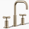 Vòi chậu rửa nóng lạnh 3 chân Purist Kohler K-14406-3-BV