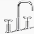 Vòi chậu rửa nóng lạnh 3 chân Purist Kohler K-14406-3-CP