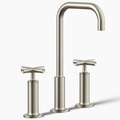 Vòi chậu rửa nóng lạnh 3 chân Purist Kohler K-14408-3-BN
