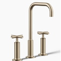 Vòi chậu rửa nóng lạnh 3 chân Purist Kohler K-14408-3-BV