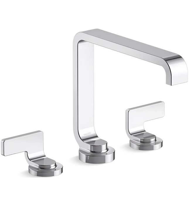 Vòi thành bồn tắm nóng lạnh màu chrome Kallista P34237-LV-CP