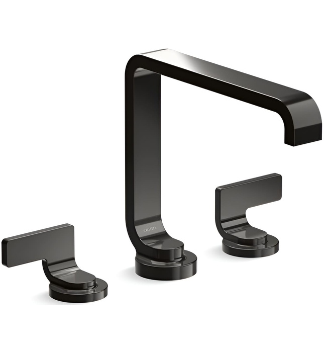 Vòi thành bồn tắm nóng lạnh màu đen Kallista P34237-LV-PGP