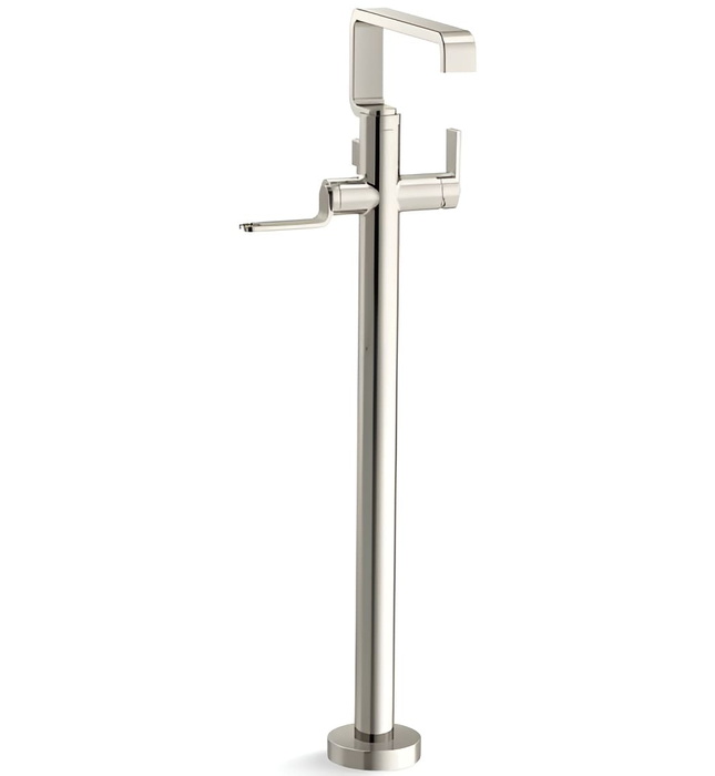 Vòi bồn tắm gắn sàn 1 lỗ nóng lạnh màu chrome Kallista P34238-LV-CP