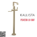 Vòi bồn tắm gắn sàn 1 lỗ nóng lạnh màu vàng Kallista P34238-LV-BAF