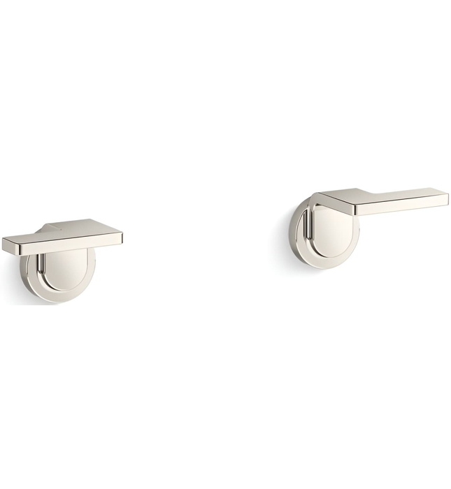 Tay cầm vòi bồn tắm âm tường màu đen Kallista P34239-LV-PGP