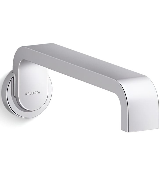 Vòi xả bồn tắm gắn tường màu nickel Kallista P34240-00-SN