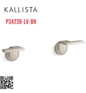 Tay cầm vòi bồn tắm âm tường màu nickel Kallista P34239-LV-BN