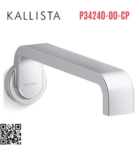 Vòi xả bồn tắm gắn tường màu chrome Kallista P34240-00-CP