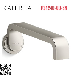 Vòi xả bồn tắm gắn tường màu nickel Kallista P34240-00-SN