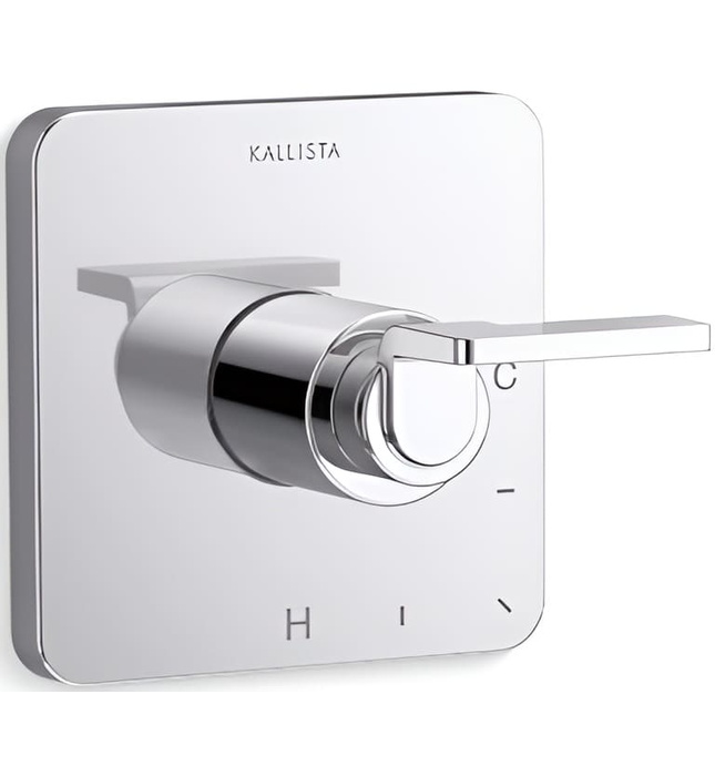 Mặt nạ điều khiển đơn sen tắm màu vàng Kallista P34241-LV-BAF