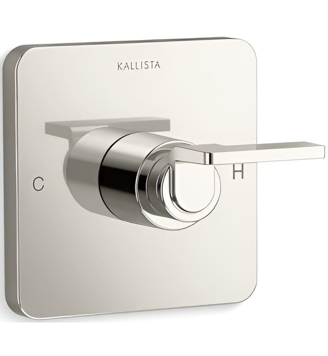 Mặt nạ điều chỉnh nhiệt độ sen tắm màu vàng Kallista P34242-LV-BAF