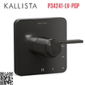 Mặt nạ điều khiển đơn sen tắm màu đen Kallista P34241-LV-PGP