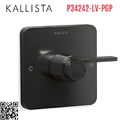 Mặt nạ điều chỉnh nhiệt độ sen tắm màu đen Kallista P34242-LV-PGP