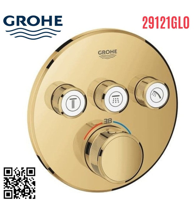Bộ Trộn Vòi Sen Nhập Khẩu Đức Grohe 29121GL0 