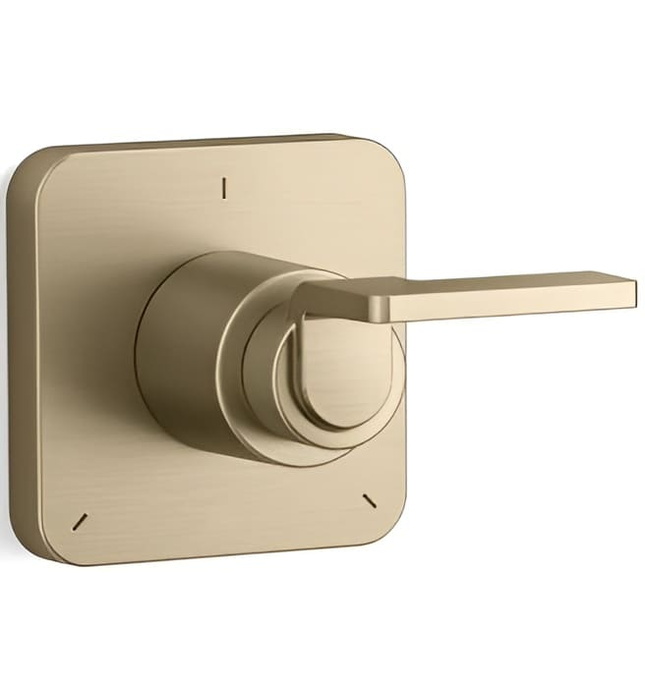 Mặt nạ chuyển đổi hướng dòng nước sen tắm màu nickel Kallista P34243-LV-SN