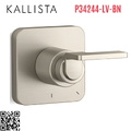Mặt nạ điều khiển âm lượng sen tắm màu nickel Kallista P34244-LV-BN