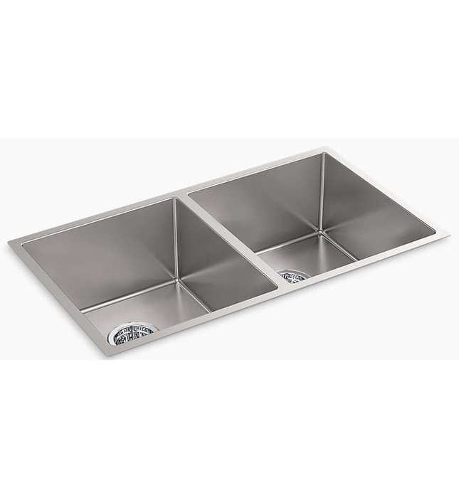 Chậu rửa bát âm bàn 2 hố cân Kohler K-97829T-F-NA