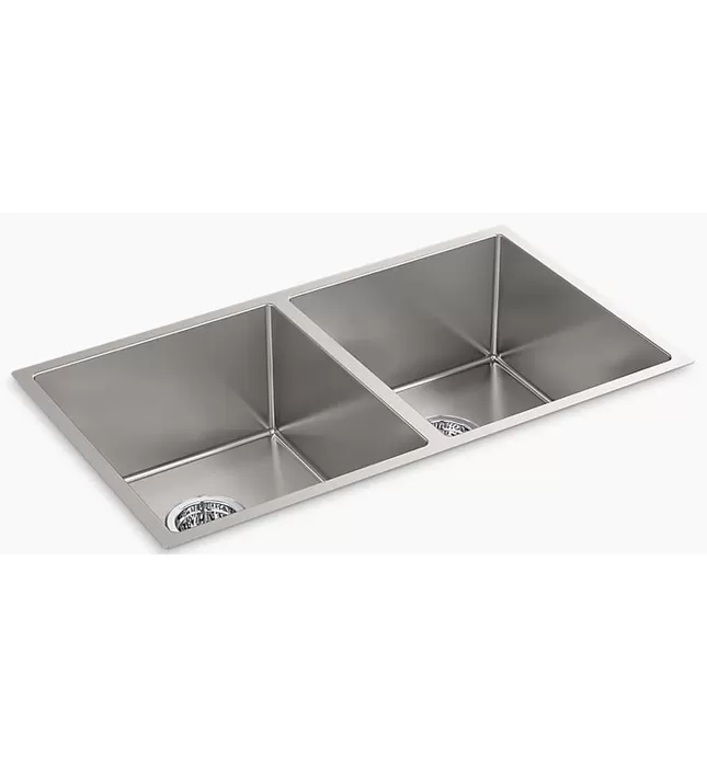 Chậu rửa bát âm bàn 2 hố cân Kohler K-97829T-F-NA