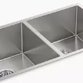 Chậu rửa bát âm bàn 2 hố cân Kohler K-97829T-F-NA