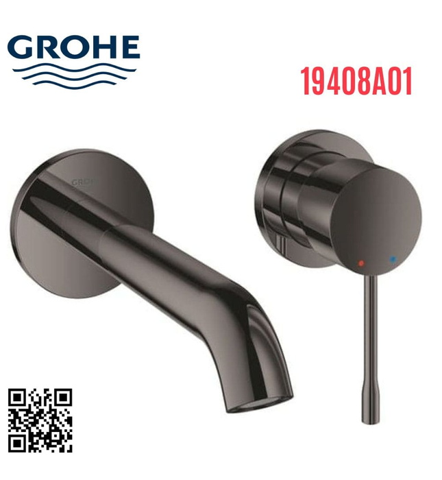 Vòi Chậu Lavabo Nóng Lạnh Âm Tường Đức Grohe 19408A01