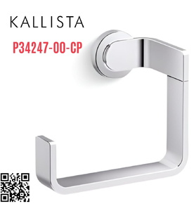 Móc treo khăn màu chrome Kallista P34247-00-CP